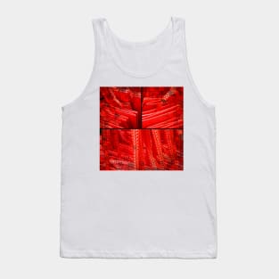 RED LEATHER LABYRINTH Tank Top